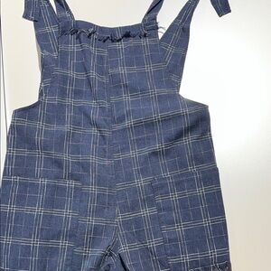 Princess Polly Navy Plaid Women Shorts